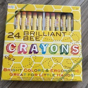 New OOLY 24 Brilliant Bee Crayons